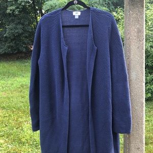 Navy Knit Cardigan